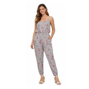 Talula by Aritzia shoulderless jumper suit overall romper flowers Medium